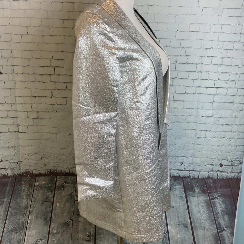 Free People NWT Lenni Calcite Suit US 2 XS Silver Maximalist Metallic Party Sexy - Picture 8 of 16